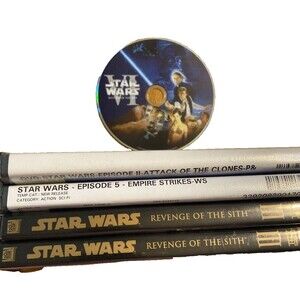 Lot Of 5 DVDS Star Wars Movies DVDs Action Sci-Fi